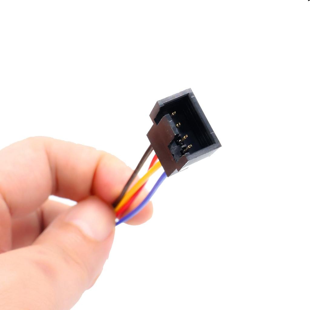 SIXQJZML 5Pcs 5Pin to 4Pin Fan Adapter Cable,PC CPU Fan Connector Converter Interface Conversion Line,for 4 Pin Temperature Control Fan Header or 3