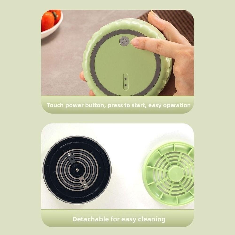 Automatic Rotation Electric Vegetable Washer Wireless Fruit Cleaning Machine Kitchen