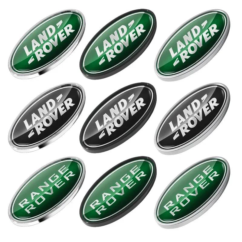 85mm/91mm 3D Logo Land Rover Badge Car Front Grille Emblem Rear Trunk Sticker For Land Range Rover Discovery Evoque Defender XS1