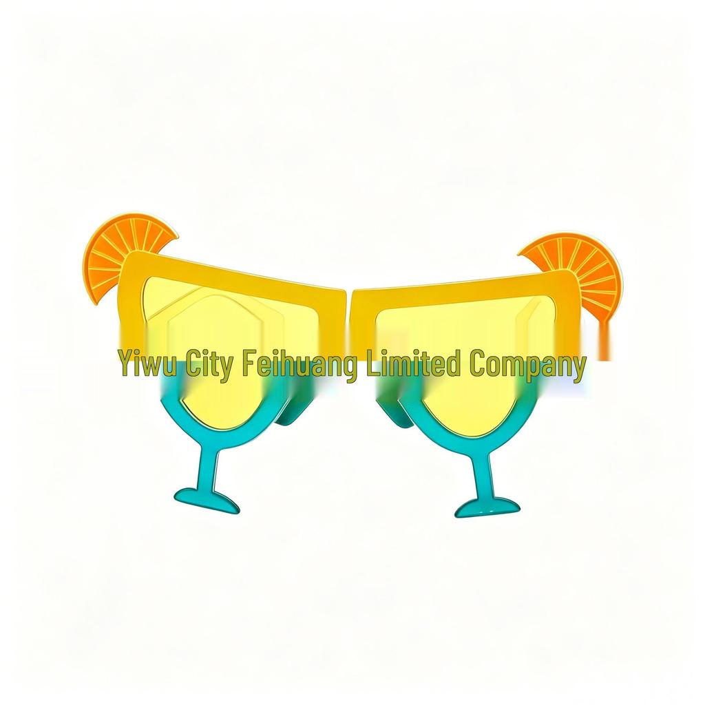 Hawaiian Beach Party Glasses: Coconut Tree, Flamingo, Parrot, Ice Cream, Flower & Wine Glass Fun