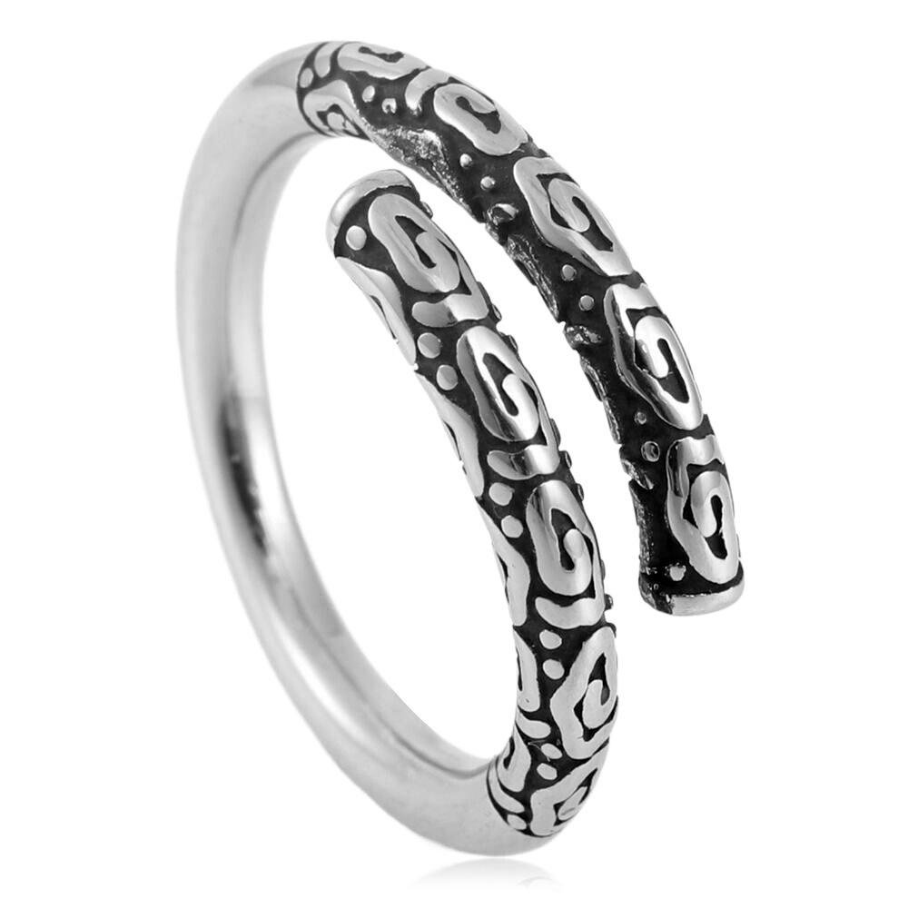 Golden Hoop Ring, Monkey King Monkey King Open Ring, Black Monkey King Tail Ring 2026 No. 7 серебряный