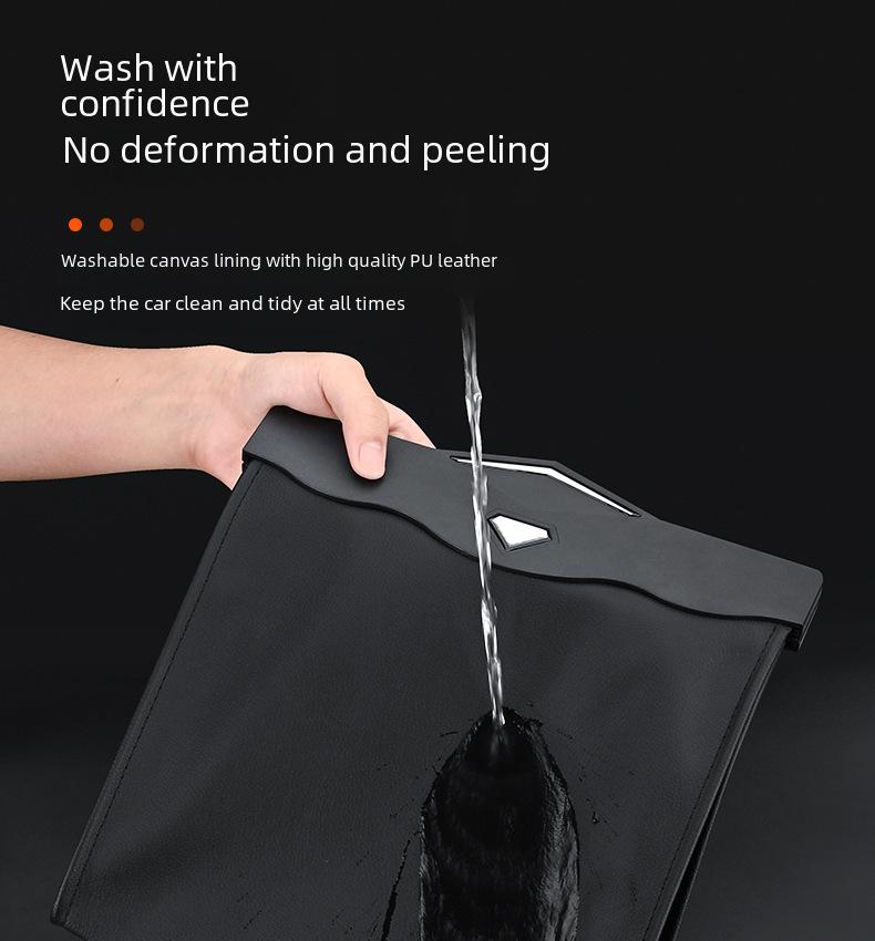 Hanging Foldable Car Trash Bag - Multifunctional Interior Accessory