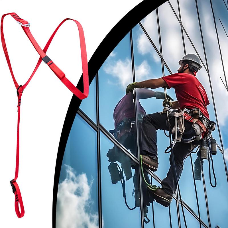 Climbing Sling Mountaineering Safety Rope Lightweight Ergonomic Chest Harness For Mountaineering Rock Climbing Roofing Outdoors