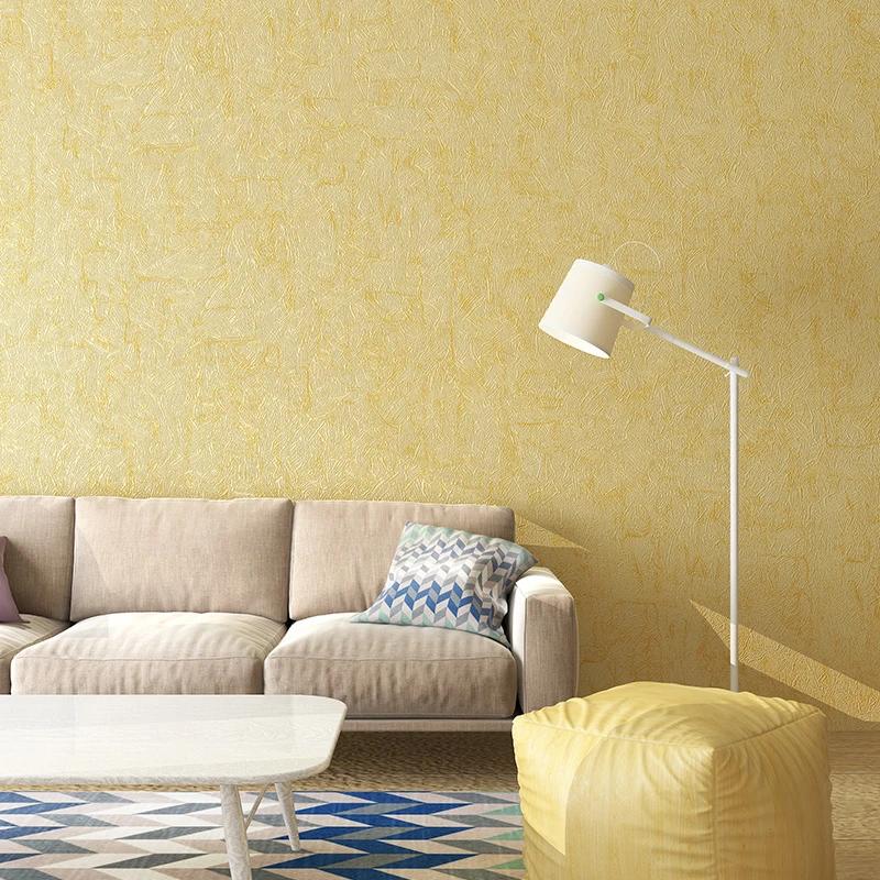Modern Minimalist 3d Diatom Mud Wallpaper Bedroom Living Room  Solid Color Light Green Non-self-adhesive Nordic Style Wallpaper