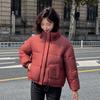 Women's windproof stand-up collar lightweight fluffy warm cold loose short casual sports high-quality fabric jacket cotton jacket