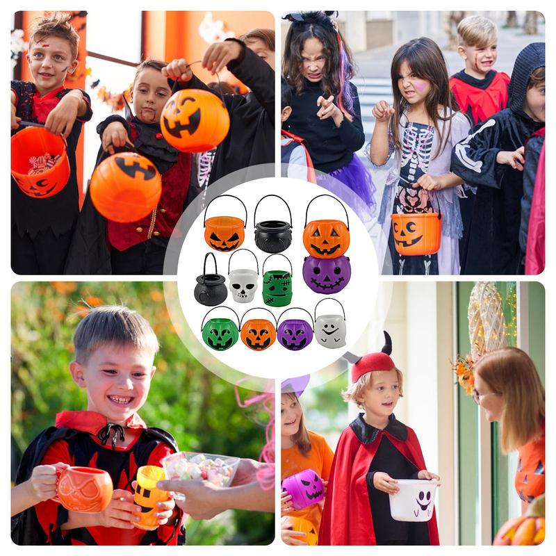Halloween Candy Bucket Candy Bucket Pumpkin Ghost Trick Or Treat Party Bags Reusable Candy Bags Trick Or Treat Bags Portable
