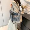 Casual Bow Dots Women's Shoulder Bags Large Capacity Elegant Ladies Bucket Tote Commuter Female Handbags with Lace Pendant