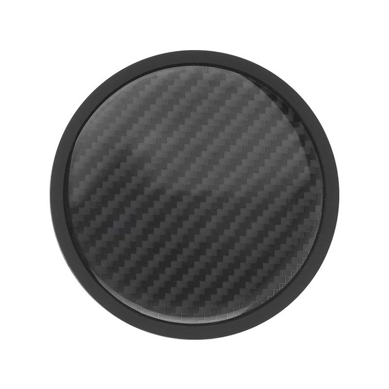 WAM3 2pcs High Quality Carbon Fibre Car Water Cup Pad Car Coaster Anti-Slip Drink Holder Mat For Mercedes Benz A B R G Class W204 W25