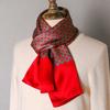Black Mulberry Silk Men'S Scarf Imitation Silk Silk Scarf Plaid Men'S Middle-Aged And Old Scarf Spring, Autumn And Winter Thin