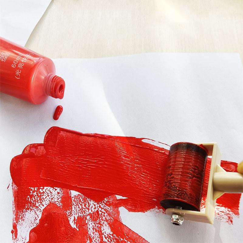 Washable Water-Based Printmaking Ink for Children’s Handmade Rubber Plate and Woodcut Projects 20ml Tube Ink синий