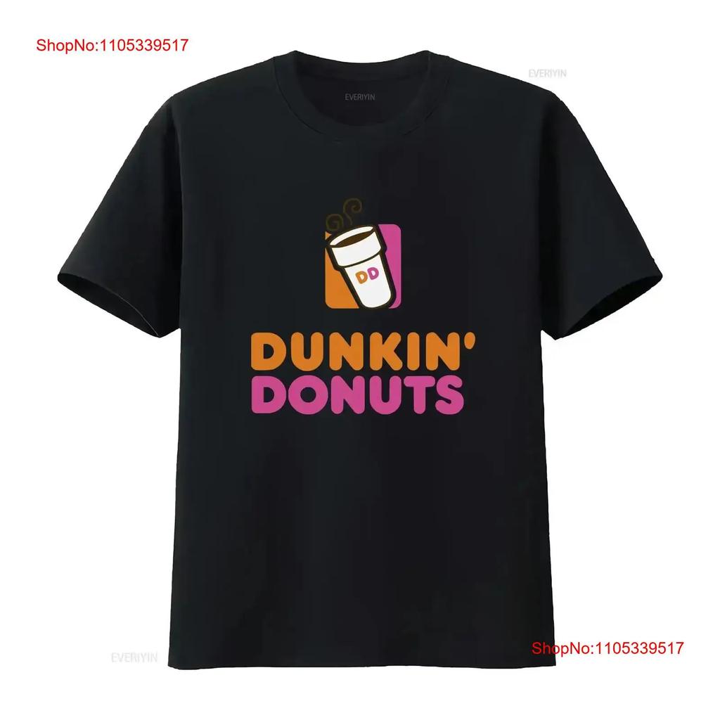 T-shirt Dunkin Donuts vintage Lavé Pour un Usage Quotidien streetwear Décontracté Légèrement Stretch Com