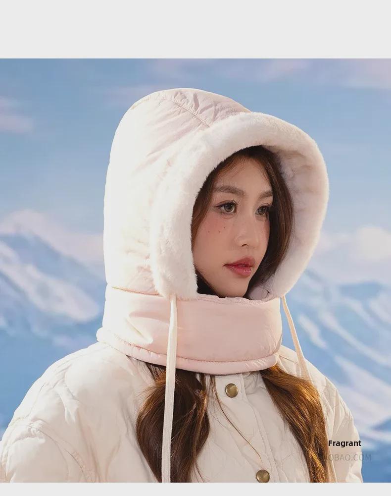 Unisex Winter Windproof Pullover Scarf & Full-Face Cycling Hat with Lei Feng Style