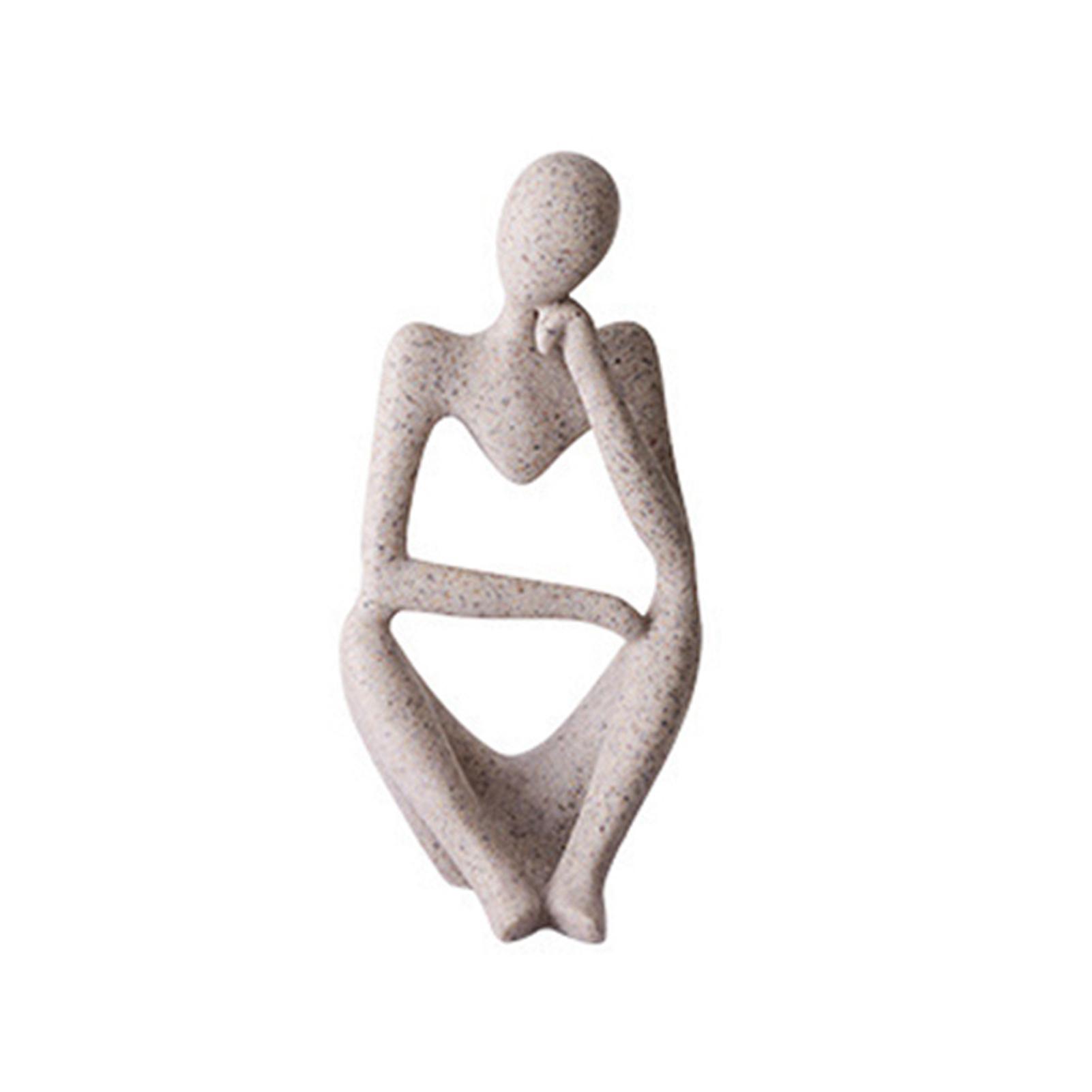 

Абстрактная скульптура Мыслитель Абстрактный стиль Синтетическая смола Красивый декор Фигурка мыслителя для дома