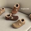2025 Winter Kids' Birkenstock Soft Sole Moccasins: Trendy, Warm Cotton Shoes for Boys and Girls