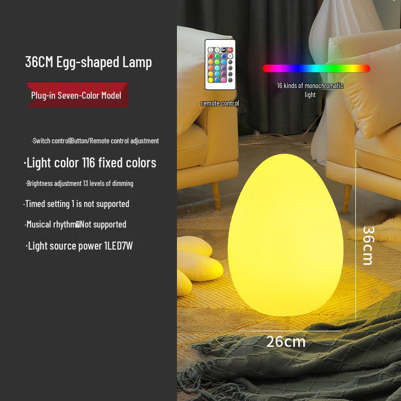 Nordic Egg-Shaped Table & Floor Lamp: Luxury Smart Lighting for Bedroom and Living Room