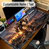 Large Mouse PadTransformers Custom Name Text Personalized Desk Mat Non Slip Gaming Pad