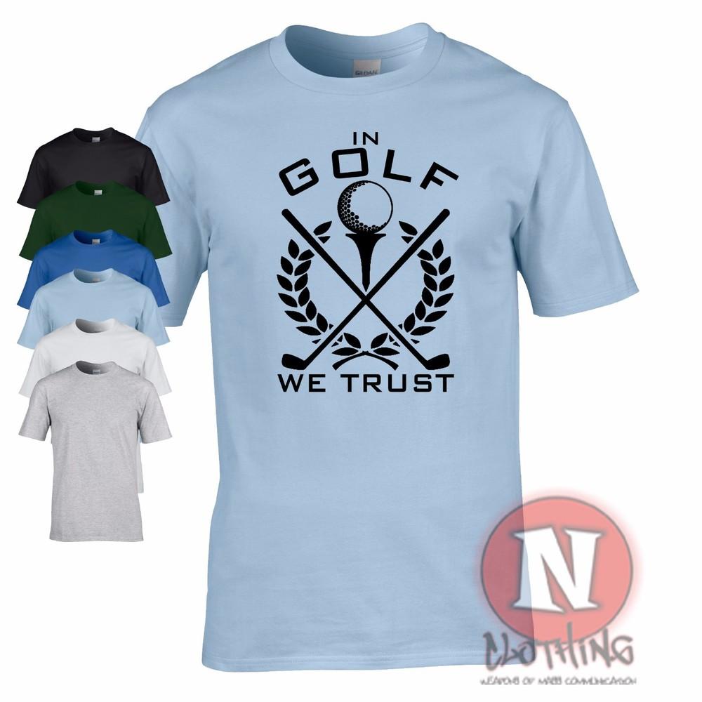 golf we trust T-shirt funny golfing golfers gift present clubs balls tee off