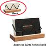 1Pcs Wooden Business Card Display Stand Wood Business Card Holder For Desk Postcard Holder Office Home Desktop Accessories