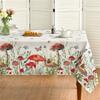 Mushroom Rectangular Tablecloth 60x84 Inch, Seasonal Vintage Washable Seasonal Table Cover for Party Picnic Dinner Decor