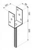 Post base anchor 101x120mm for embedding