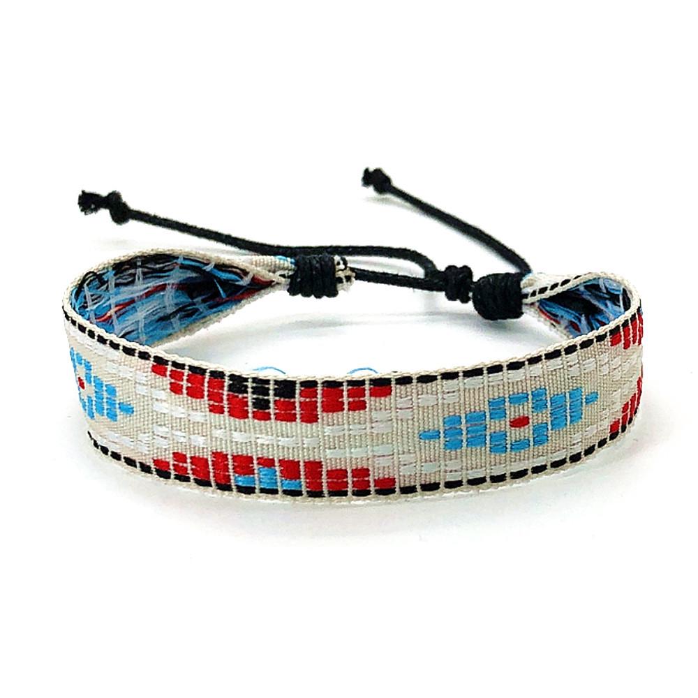 Bohemian Ethnic Braided Bracelet, Adjustable Nepal Style