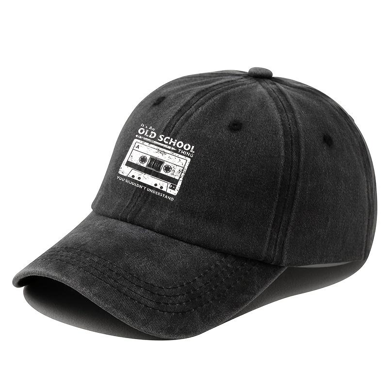 Retro Washed Baseball Cap Soft Top Dad Trucker Hat Adjustable Visor