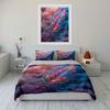 Colorful feather with sparkles. Bedding sets Duvet cover sets Duvet covers Pillowcases(1 * Duvet Cover 2 * Pillowcases without duvet insert)