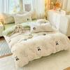 Class A Maternal And Infant Grade Washed Cotton Bed Four-Piece Set, Children'S Cartoon Bed Sheet Quilt Cover, Dormitory Single Quilt Cover 3Pcs Set