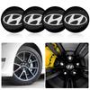 4pcs 56mm Aluminum Alloy Car Wheel Center Decal Hub Sticker For Hyundai Tucson Solaris I30 Creta Ix35 I40 Veloster Santafe