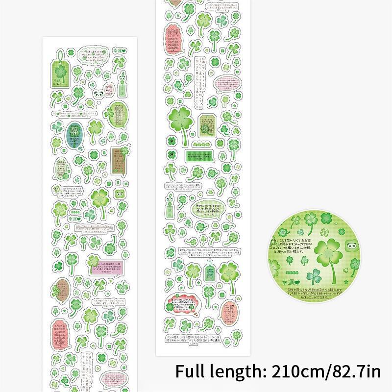 210cm PET Sticker Tapes DIY Scrapbook Stickers Roll Aesthetic Washi Tape DIY Arts Crafts Album Phone Stationery Stickers