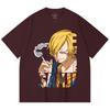 230 Gsm 100% Cotton One Piece V62 Sanji Print Unisex Heavy Cotton T Shirt