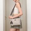 Retro and old textured soft leather messenger bag shoulder bag