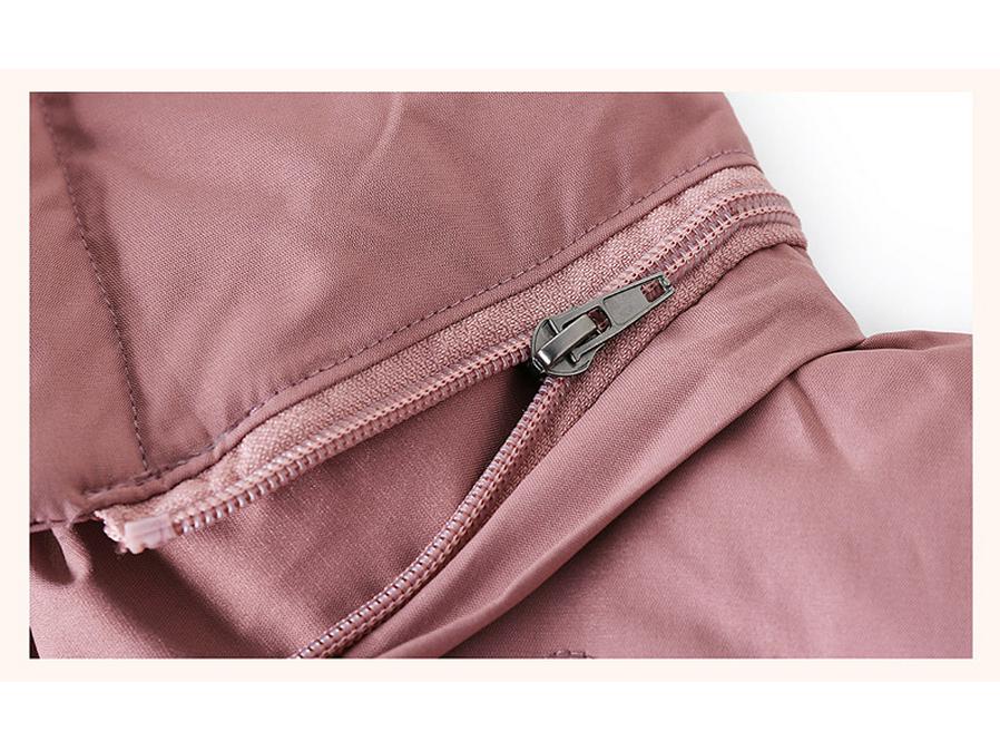 Mom's Mid-Length Fleece-Lined Down Cotton Coat - Petite, Middle-Aged & Elderly Women's Winter Jacket