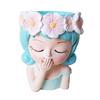 Nordic Style Resin Fairy Flower Pot - Cute Cartoon Succulent Desktop Ornament.