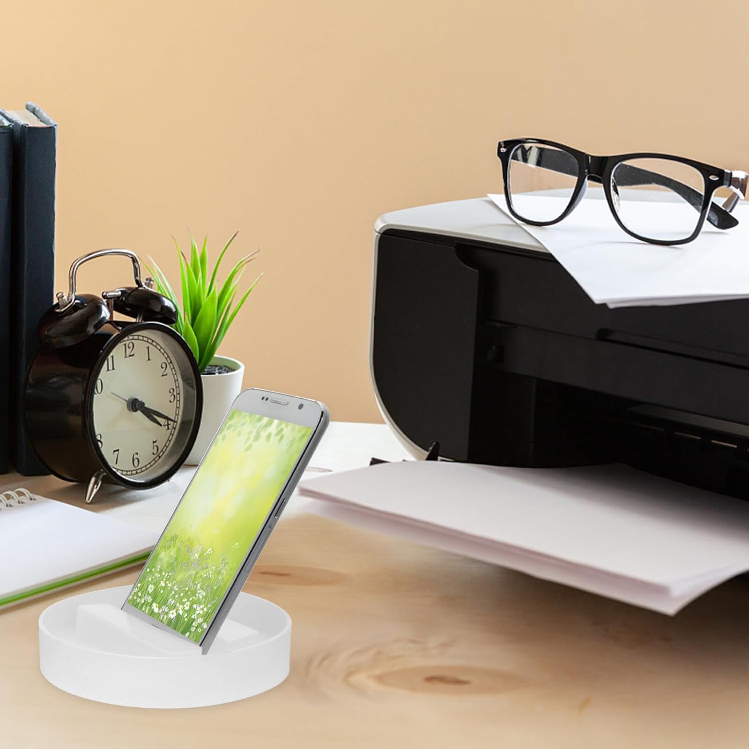 

1pc DIY Silicone Mold for Phone Holder and Coaster Versatile Round Casting Mold for Creative Crafts High Flexibility and Transparency Making Unique