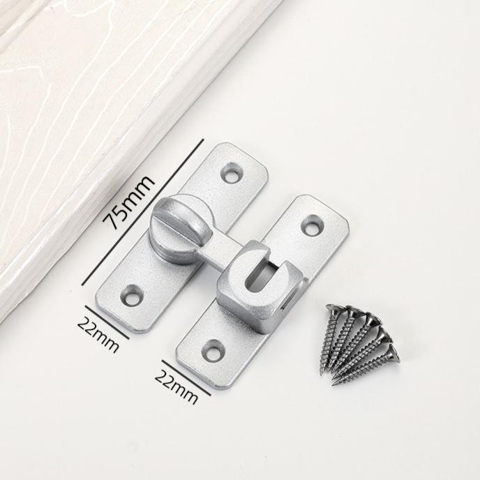 90/180 Degree Rotating Security Locks, Suitable for Barn Doors, Bathroom Sliding Doors, Garages, Bedrooms,Durable Zinc Alloy Security Door Locks