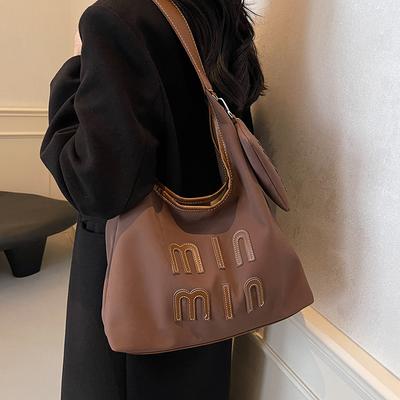 2025 New Trendy Retro Large-capacity Bag Women's Fashion Foreign Versatile Shoulder Bag Commuter Tote Bag