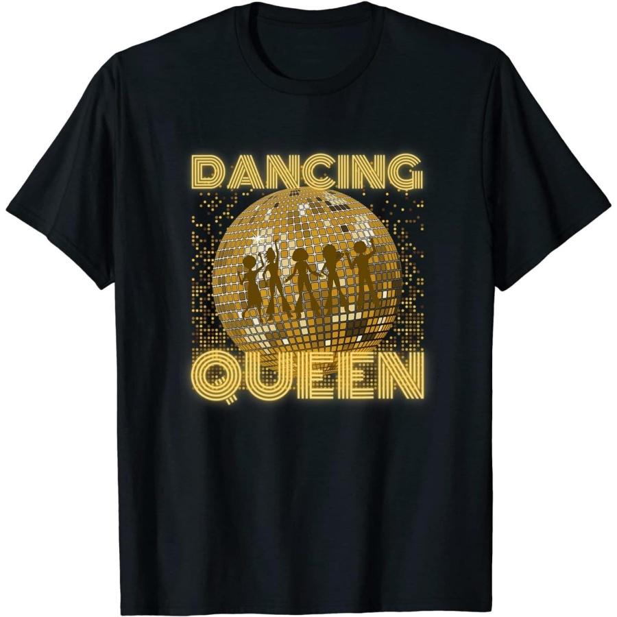 Dancing Queen Винтаж Ретро Танцы 70-х 80-х 90-х Диско Танцы Футболка, Рубашка с длинным рукавом, Свитшот, Худи S чёрный