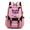 Anime Niedlicher Cartoon K-Pop Bedruckter Rucksack Schultasche für Teenager Schüler Mädchen Junge Bücherrucksack Große Kapazität Wasserdicht Reisetasche Kindergeschenk Rucksack