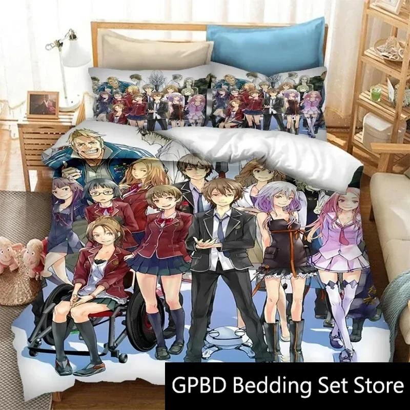 3D Druck Guilty Crown Anime Bettwäsche Set Doppel Twin King Bettbezug Steppdecke Kissenbezug Jungen Mädchen Erwachsene Schlafzimmer