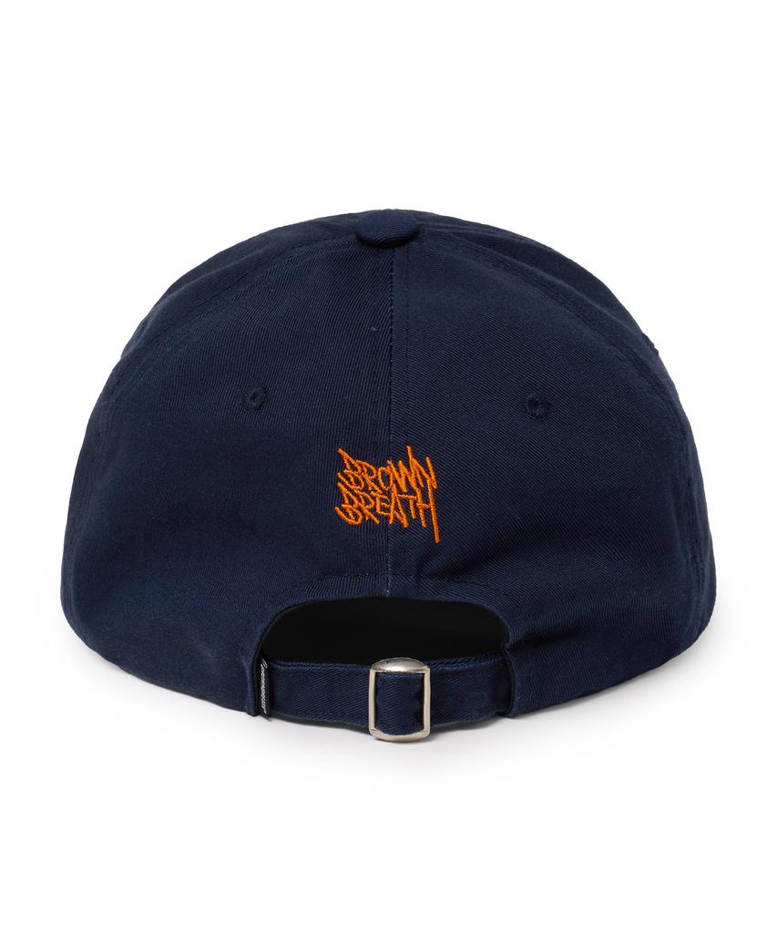 BROWNBREATH Garment Washing Round Visor Cap - Navy