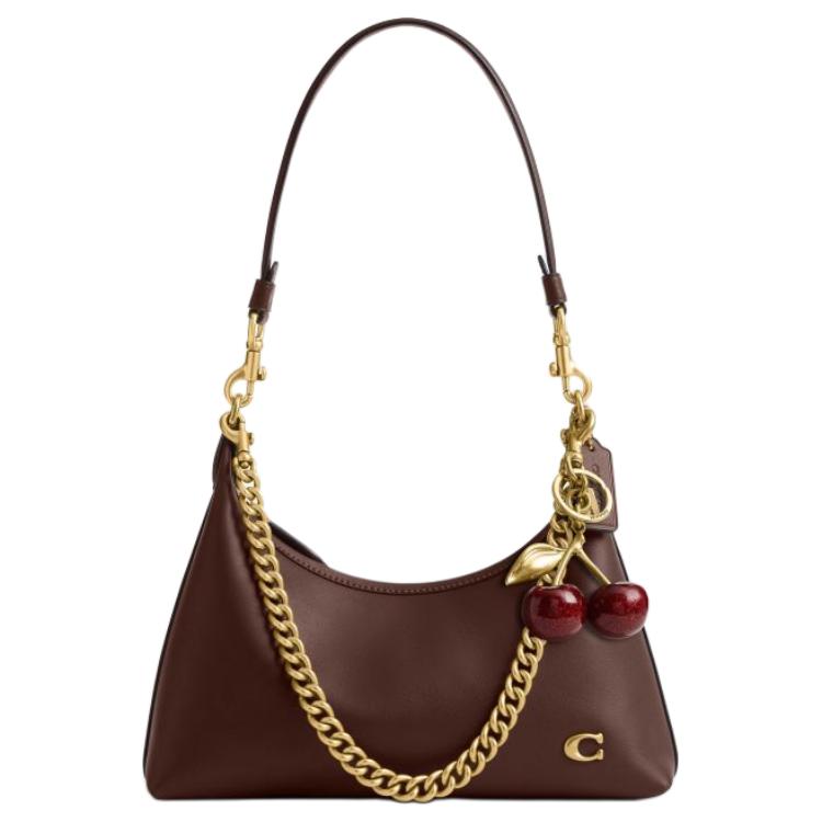 

Coach Juliet 28 Detachable Shoulder Strap Leather Shoulder Bag Large Women shoulder bag Brown CDZ64-B4MPL Basic Set (Bag+Dust Bag)