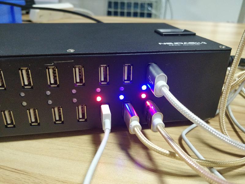 High-Power Multi-Port USB Charger: 8/10/16 Ports for Direct Travel Charging