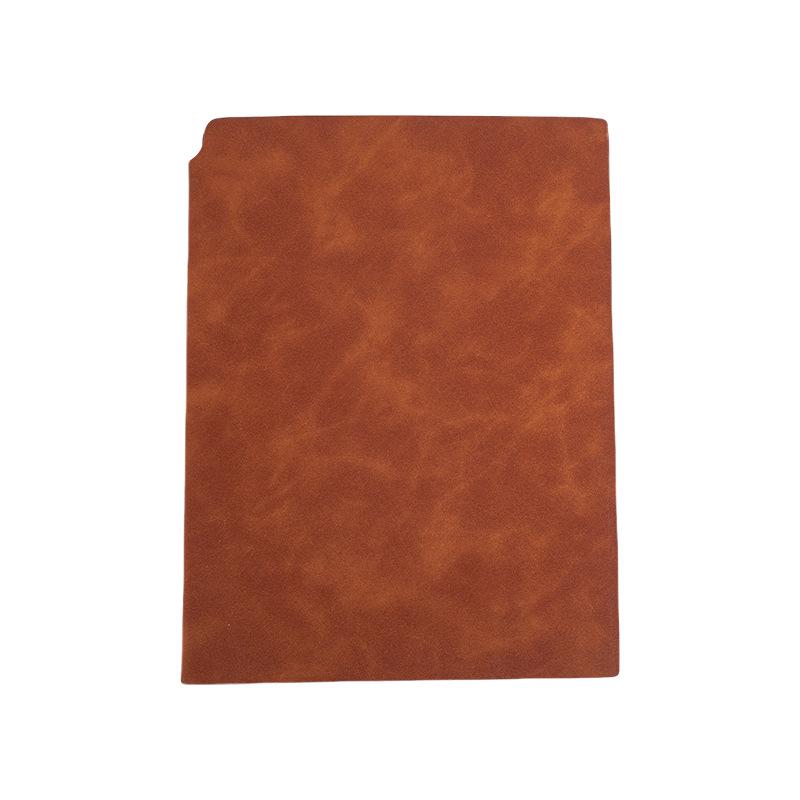A5 Multi-Color Soft Leather Notebook with Built-In Pen Holder for Business Meetings
