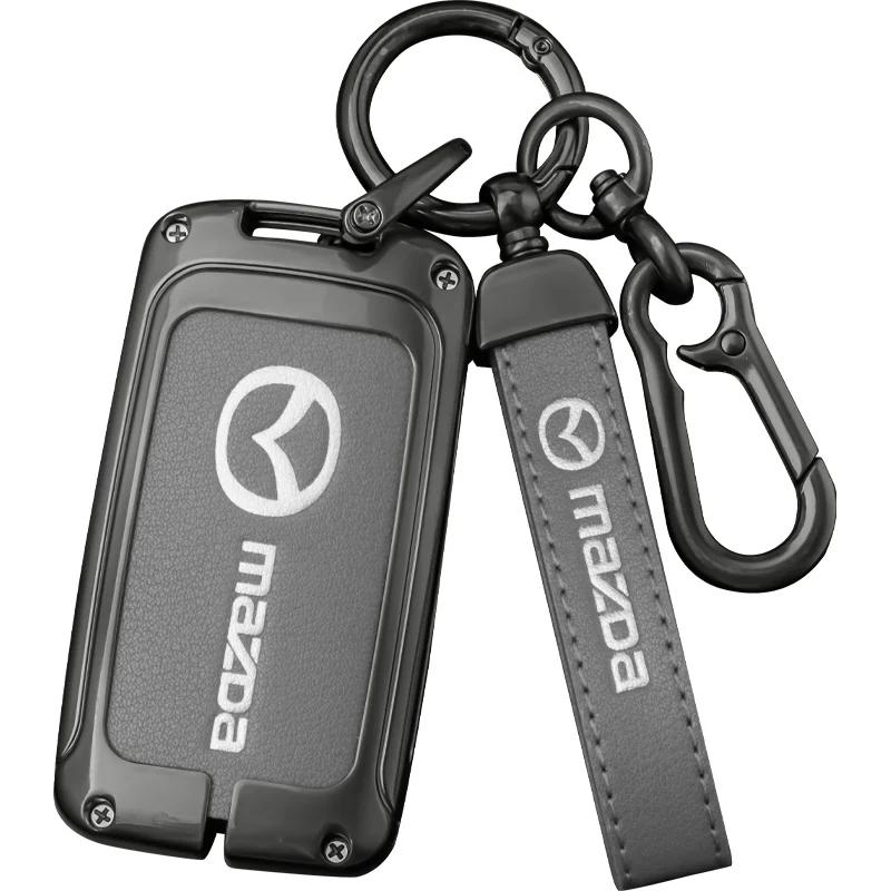 2025 Hot For Mazda Axela Atenza 3 2 6 CX3 CX5 CX30 CX8 CX9 MX5 RX7 RX8 SKYACTIV Zinc Alloy Car Key Holder Remote Protector Car K