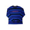Jordan T Shirts Men's Blue Crew Neck Moderate Straight Fit CV1143-470