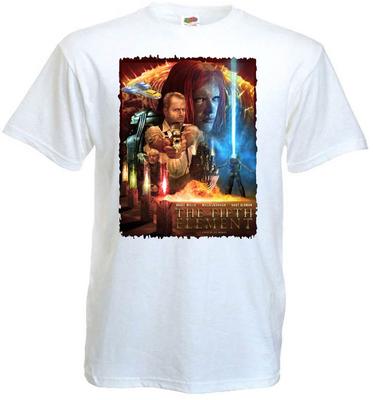 The Fifth Element V13 T-shirt White Movie Poster All Sizes S5XL