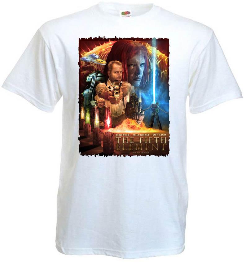 The Fifth Element v13 T-shirt white movie poster all sizes S5XL S
