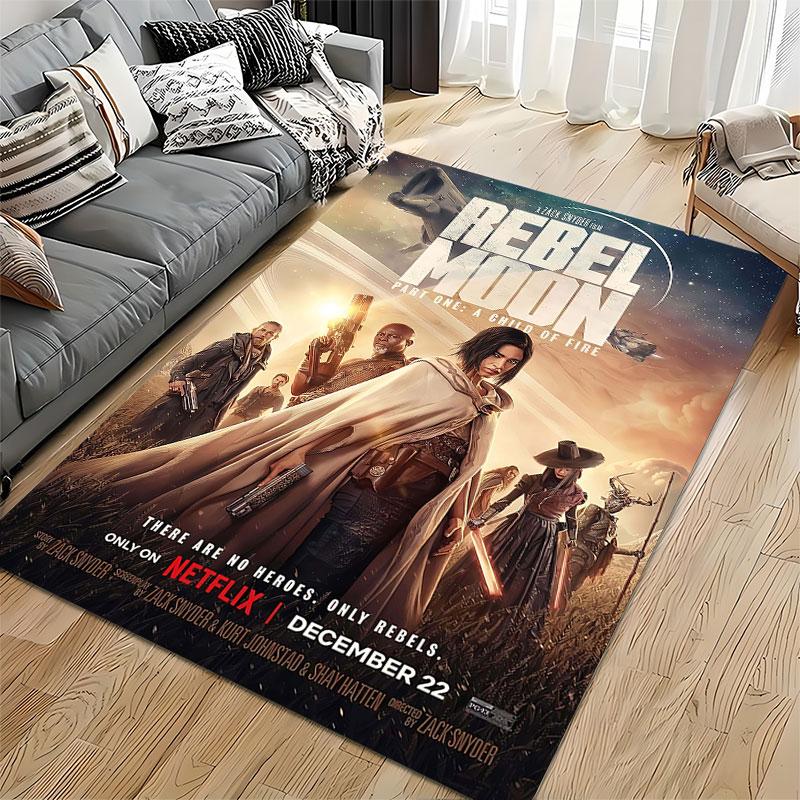 Sci-Fi Rebel Theme Carpet Design suitable as a non-slip mat for the living room or bedroom sofa