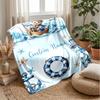 Mystic Forest Animals Theme Blanket Lightweight Warm Flannel Blanket Decorative Throw Blanket for Home Decoration